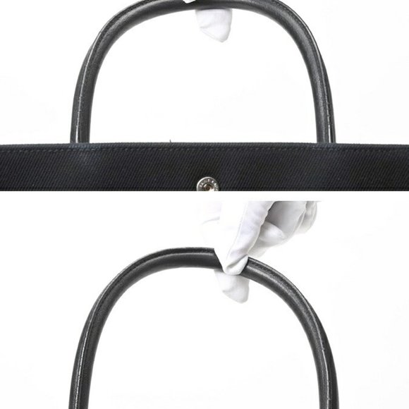 Saint Laurent SAINT LAURENT Rive Gauche Tote Bag 632539 Canvas Black S-157033 - Picture 6 of 10